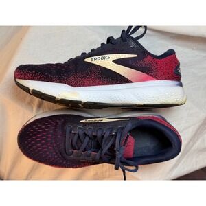 9.5 Brooks Ghost 16 Women's Running Shoes Navy Pink Gold Sneakers  LOFT Cushion